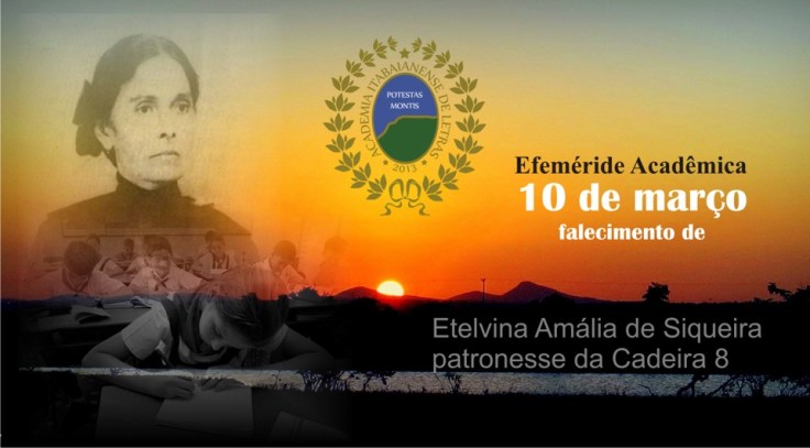 Efeméride acadêmica, falecimento da patrono, 03, 10
