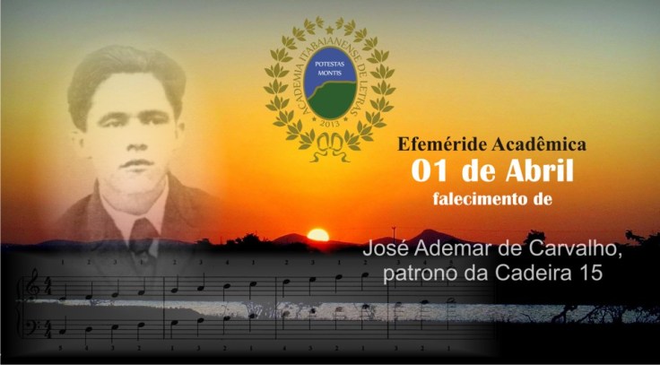 Efeméride acadêmica, falecimento da patrono, 04, 01